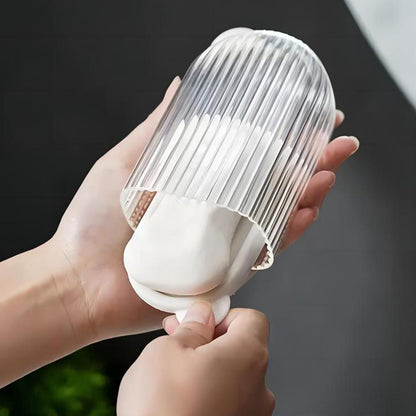 2 In 1 Travel Soap Case with Silicone Brush